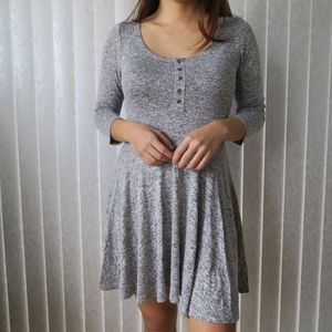 Heather Grey Skater Dress